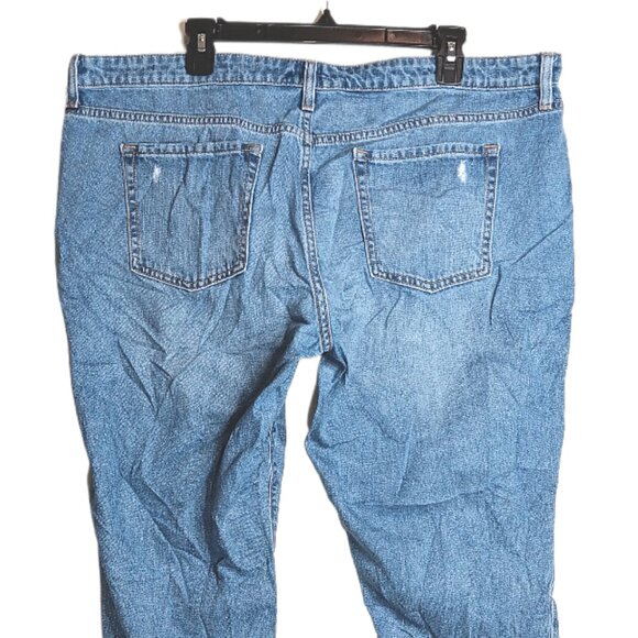 GAP Sexy Boyfriend Jeans Womens 34 Light Wash High Rise 100% Cotton Denim - Picture 4 of 4